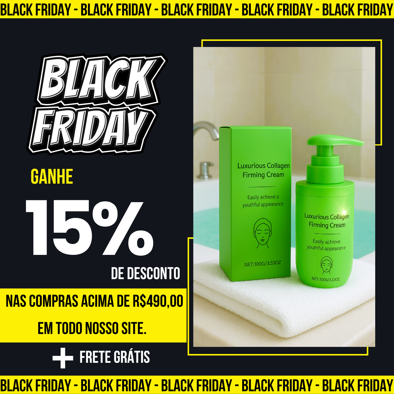 Creme Firmador Luxurious Collagen para Flácidez da Pele