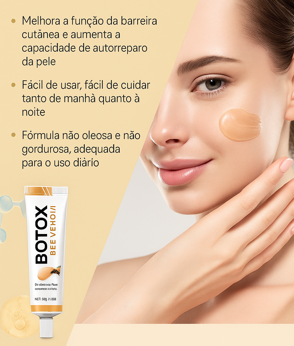 Creme Anti-Envelhecimento Redutor de Rugas, Reafirmante da Pele.