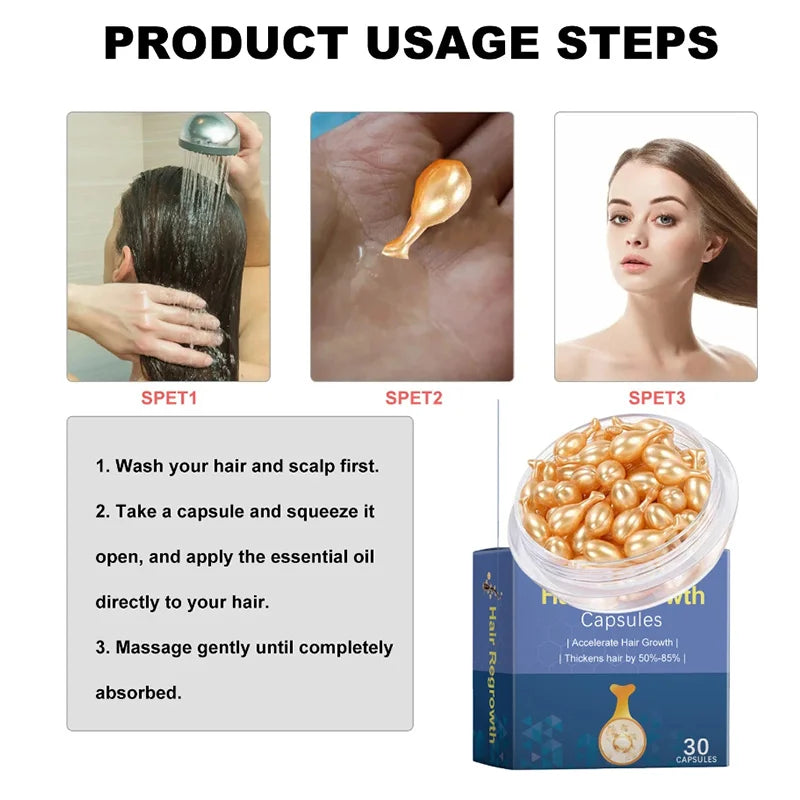 Cápsulas avançadas de crescimento capilar