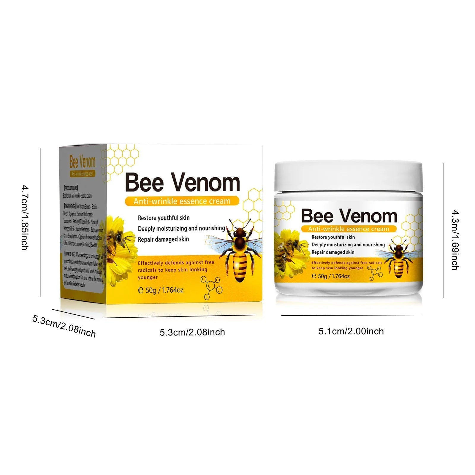 Bee Venom Creme abrangente de veneno de abelha