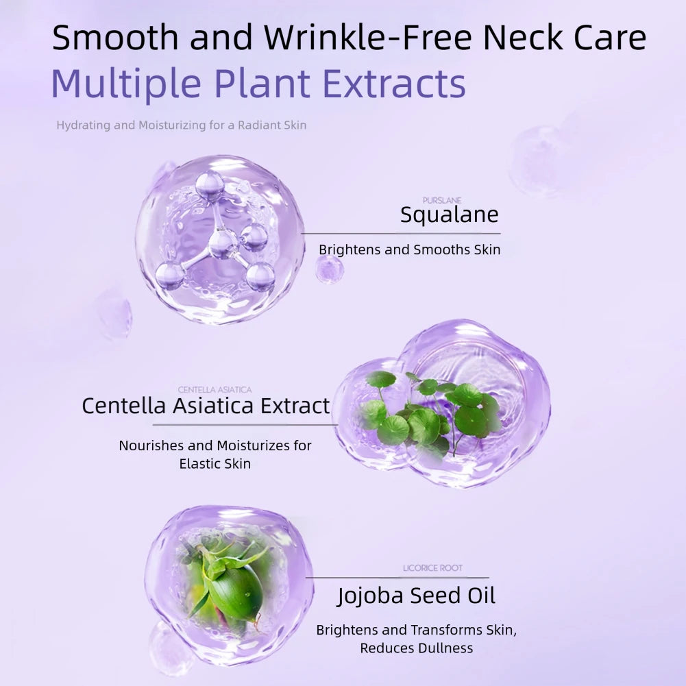 Adesivo antirrugas para pescoço com peptídeos