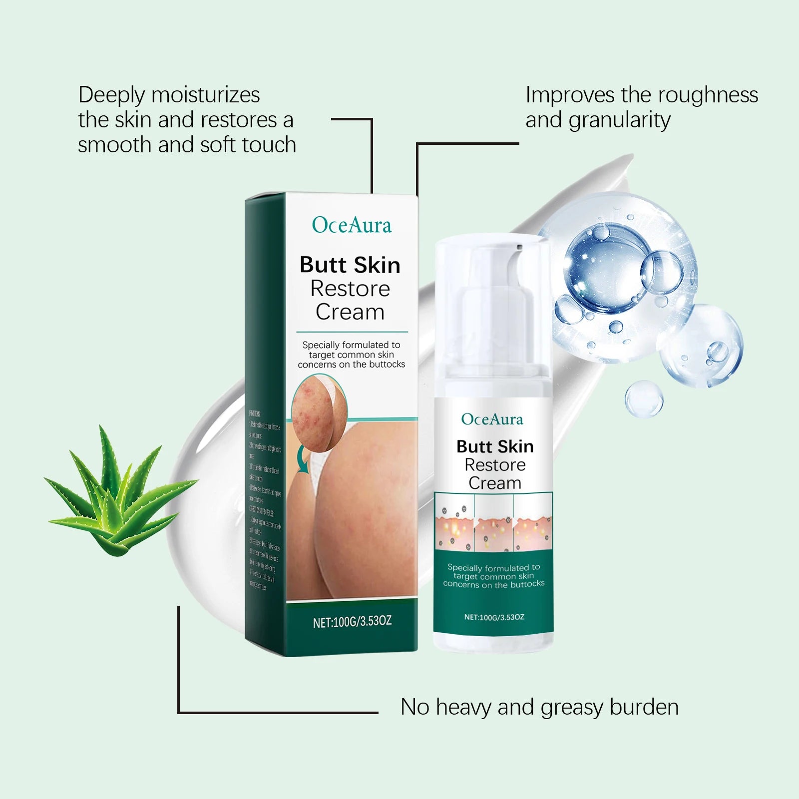 Creme para tratamento da pele do bumbum AEXZR®