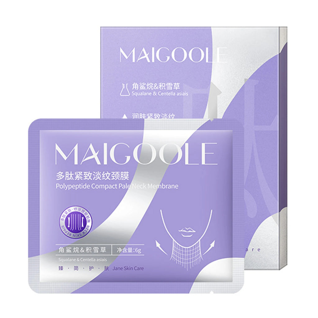 Adesivo antirrugas para pescoço com peptídeos