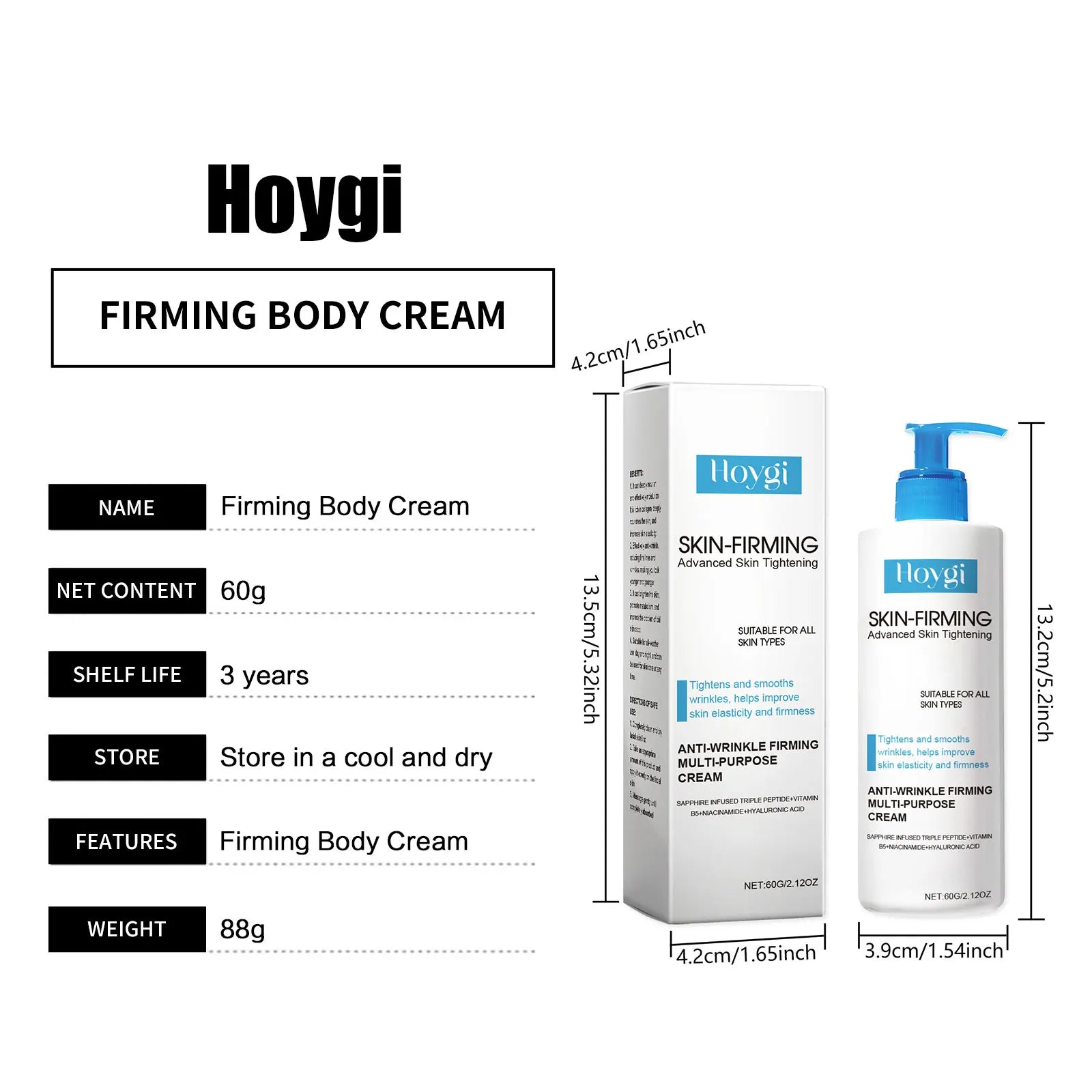 Body Firming Hoygi - Creme para Cuidados Com A Pele