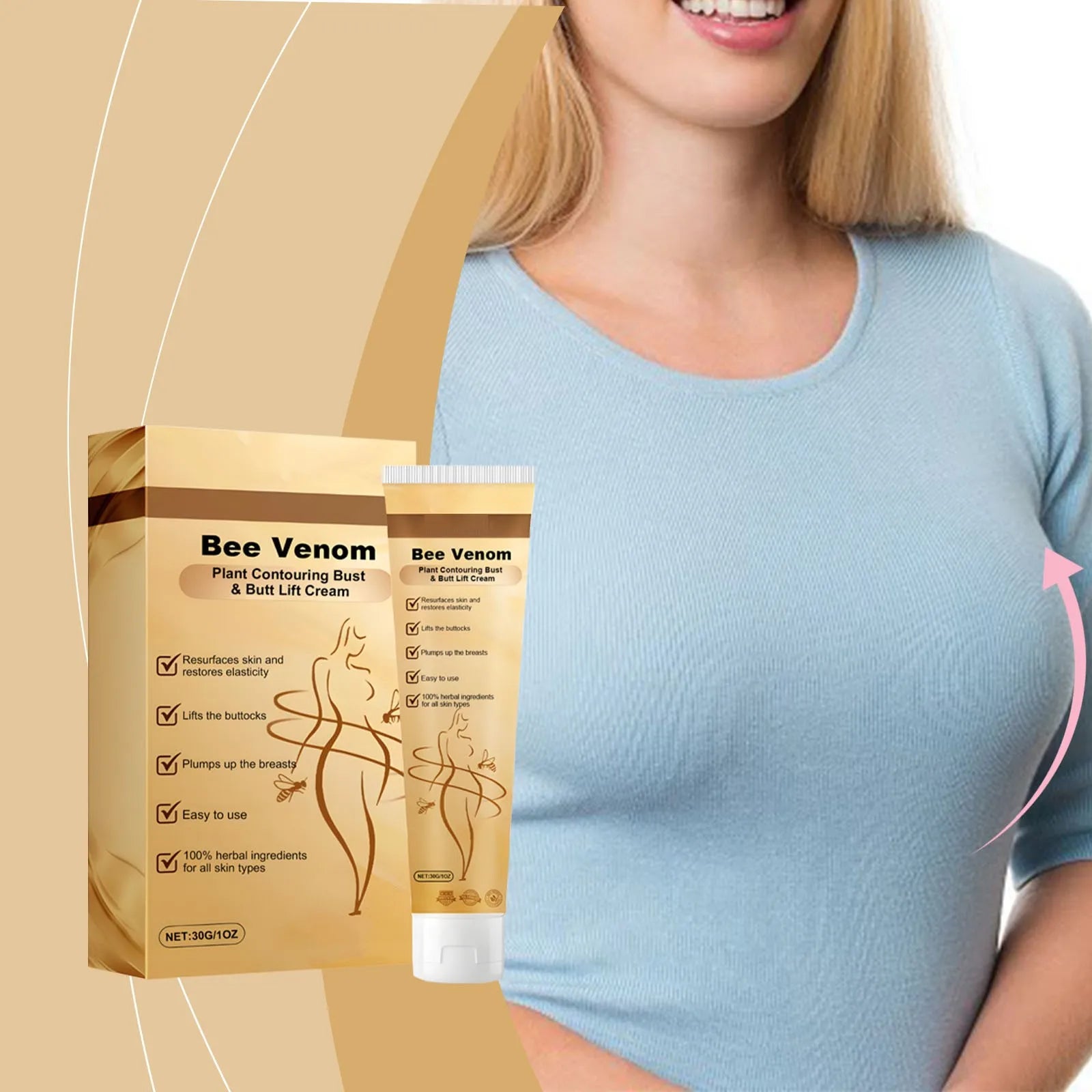 Bee Venom Creme para Cuidado dos Seios