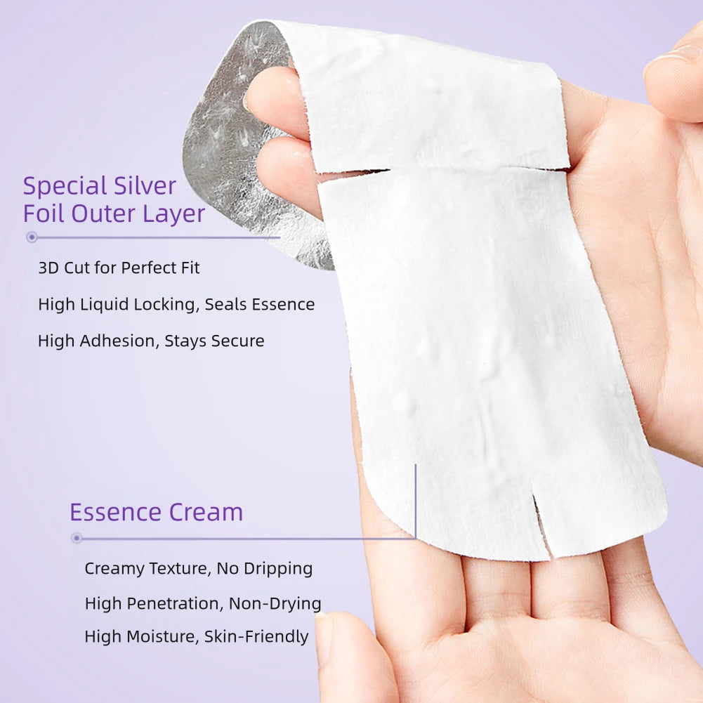 Adesivo antirrugas para pescoço com peptídeos