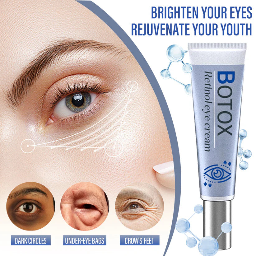 Creme para os olhos, linhas finas, rugas, olheiras, manchas escuras e antienvelhecimento diário